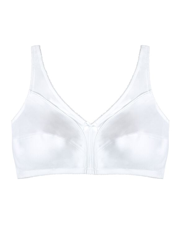 Women's Seamed Unlined Wirefree Bra, 1 Pack WHITE