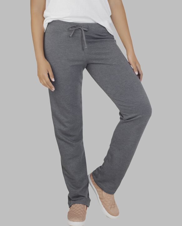 Women's Essentials Live In Open Bottom Pant Charcoal Heather