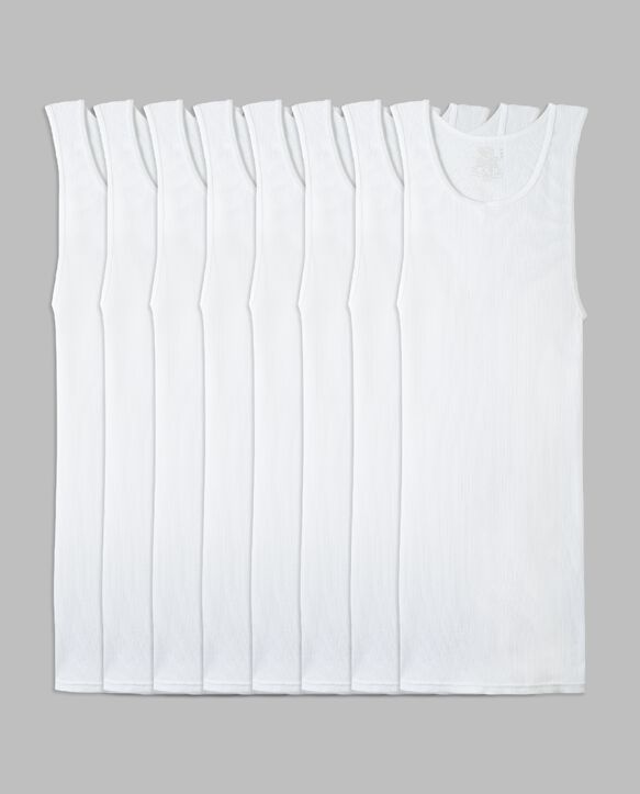 Boys' Cotton A-Shirt, White 5+3 Bonus Pack White