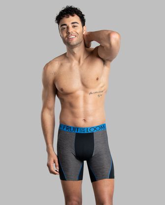 Men's Breathable Performance Boxer Briefs, Assorted 3 Pack 