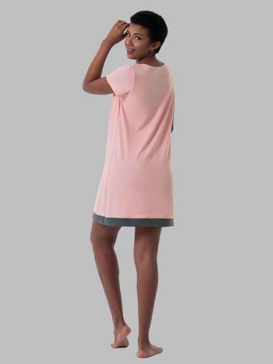 Women's Soft & Breathable Pajama Sleepshirt SOFT PINK