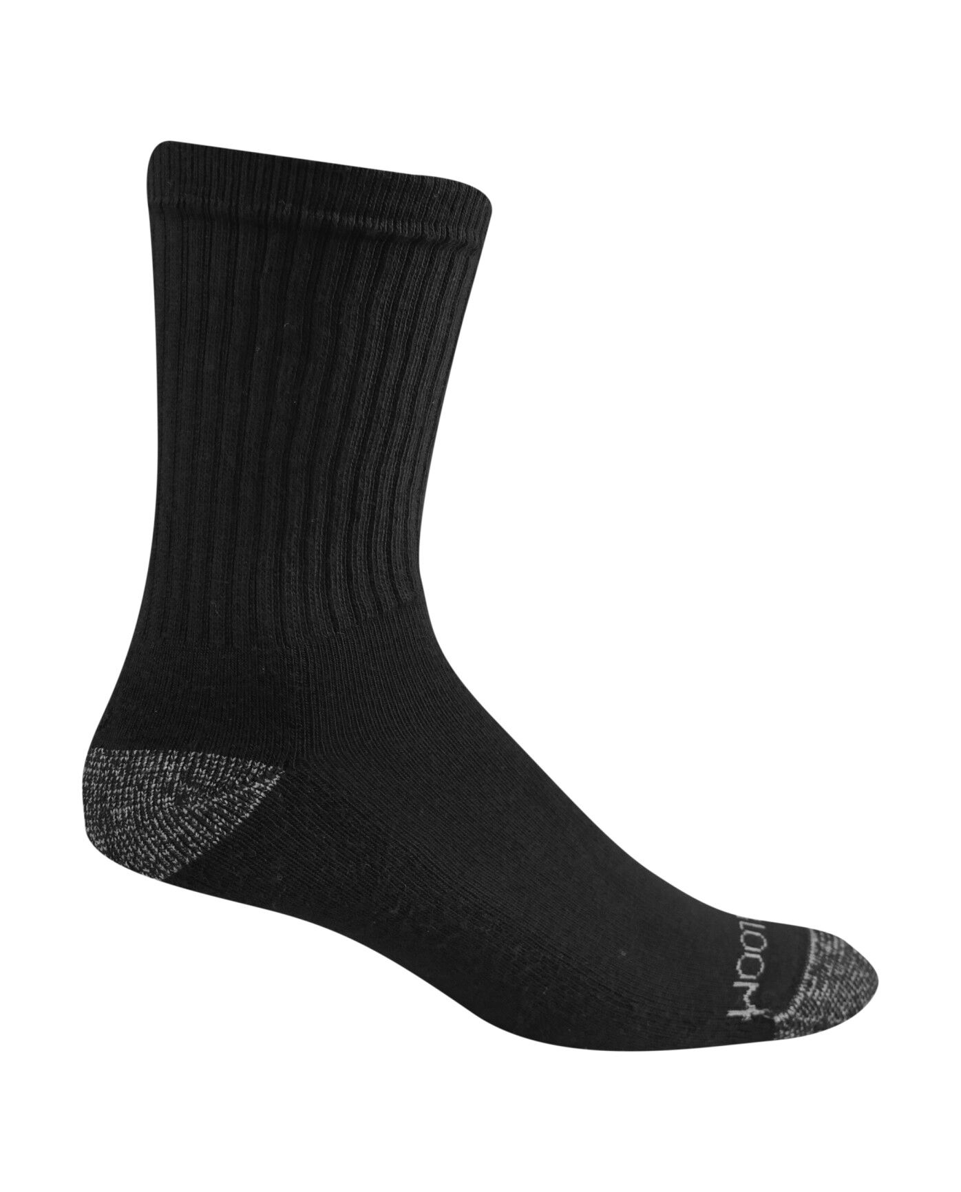 12-16 FRUIT OF THE LOOM K9021W6US-12-SP Crew Sock White PK6 Mens