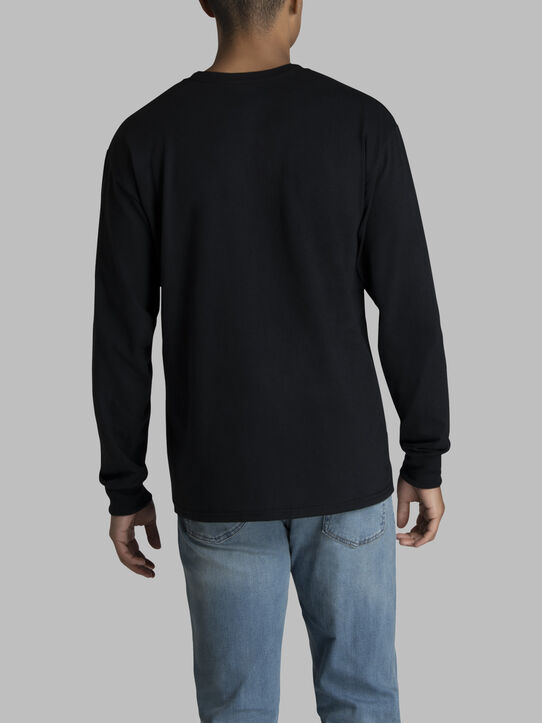 Men's 2 Pack Long Sleeve T-shirt Black Ink