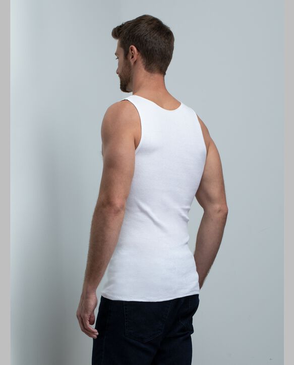 BVD® Men's Cotton A-Shirt, White 5 Pack White