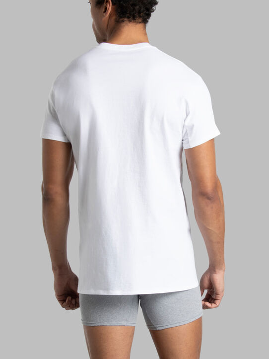 Men's Short Sleeve Micro Mesh CoolZone® Underarm Crew T-Shirt, White 3 Pack
