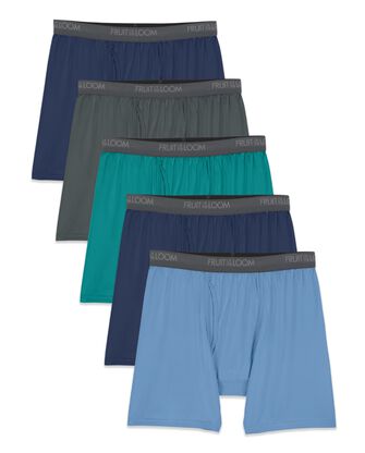 Men's Micro-Stretch Assorted Boxer Briefs, 5 Pack 