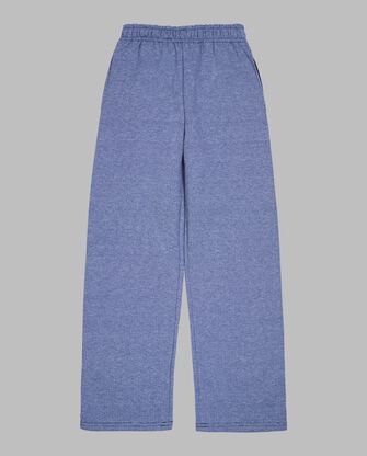 Boys' Fleece Open Bottom Sweatpants Blue Stripe