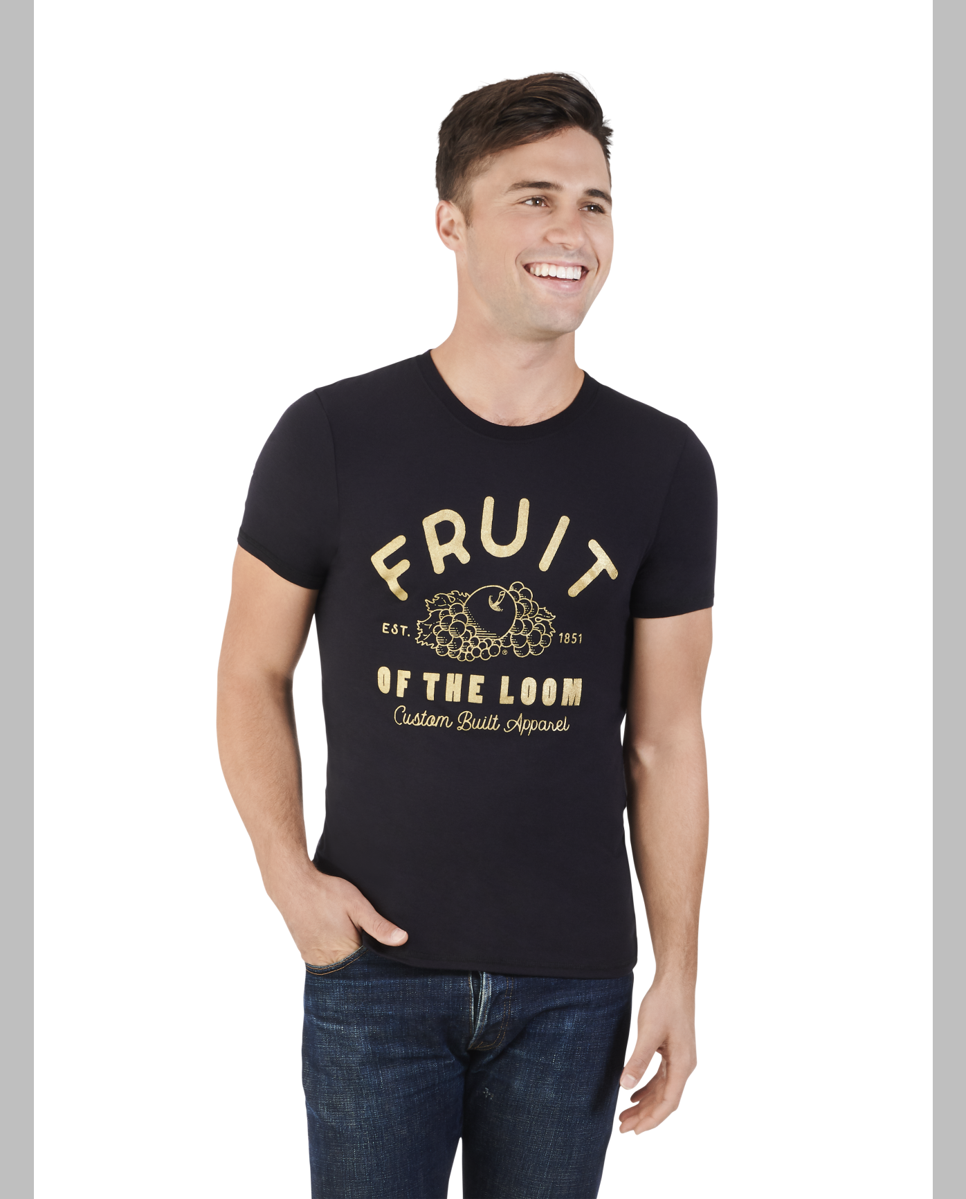 printed fruit of the loom t shirts