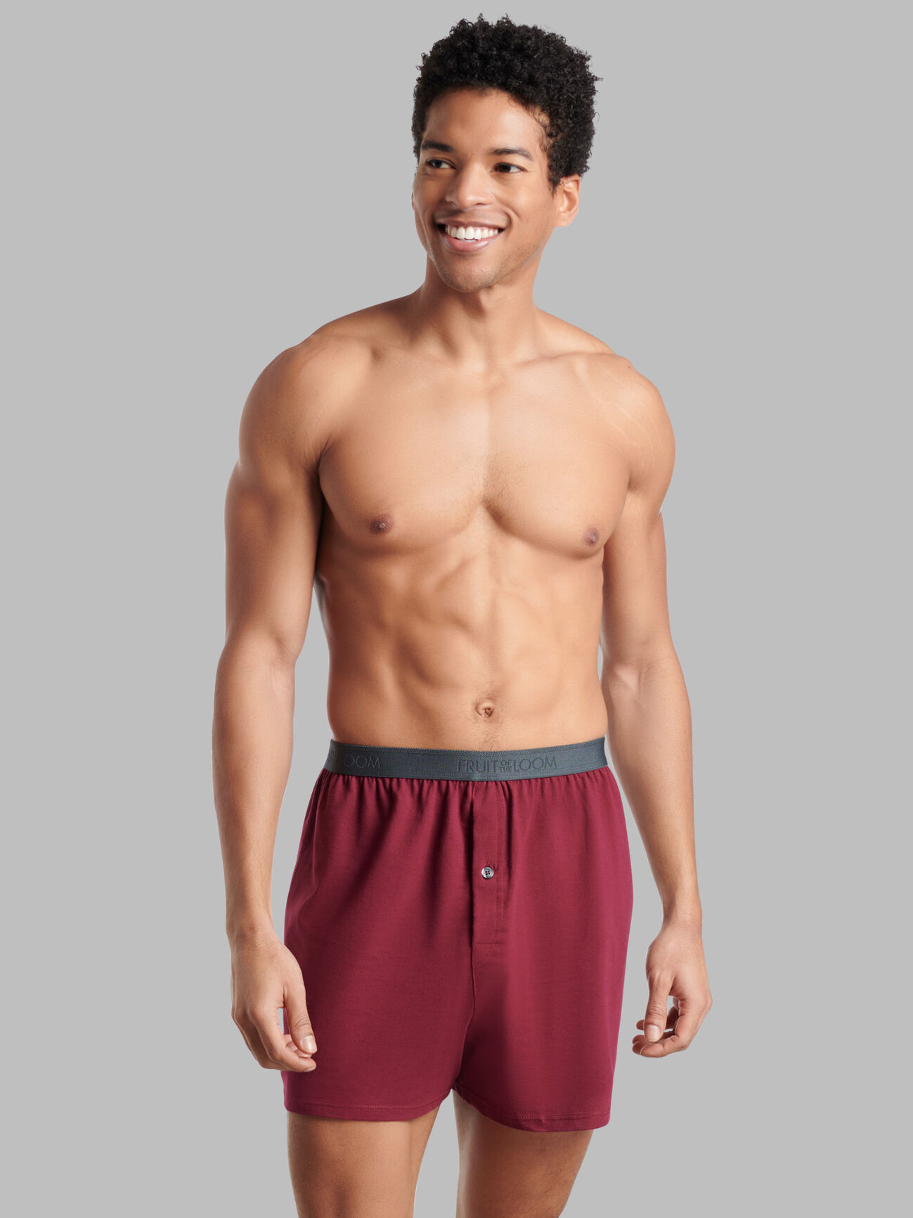 Fruit of the Loom Men's Premium Knit Boxers, Assorted 4 Pack Assorted
