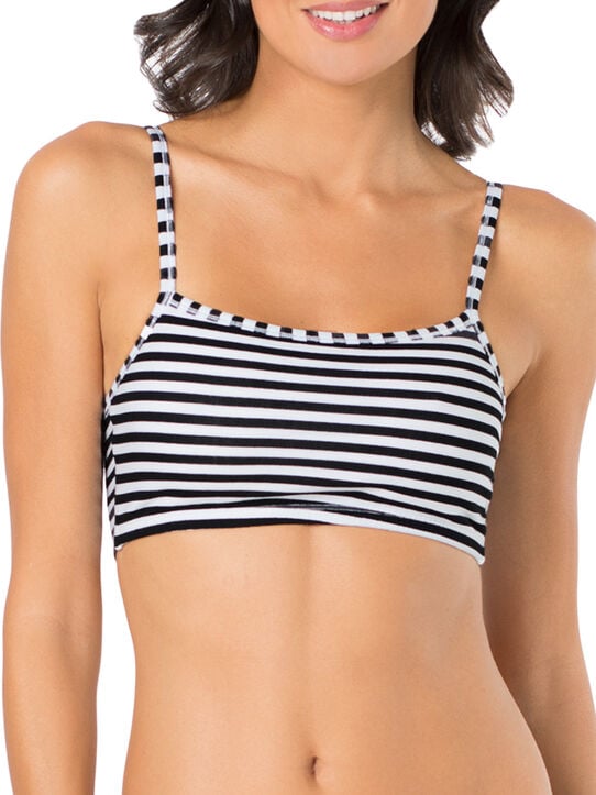 Women's Strappy Sports Bra, 3 Pack SKINNY STRIPE/ BLACK/ RED HOT