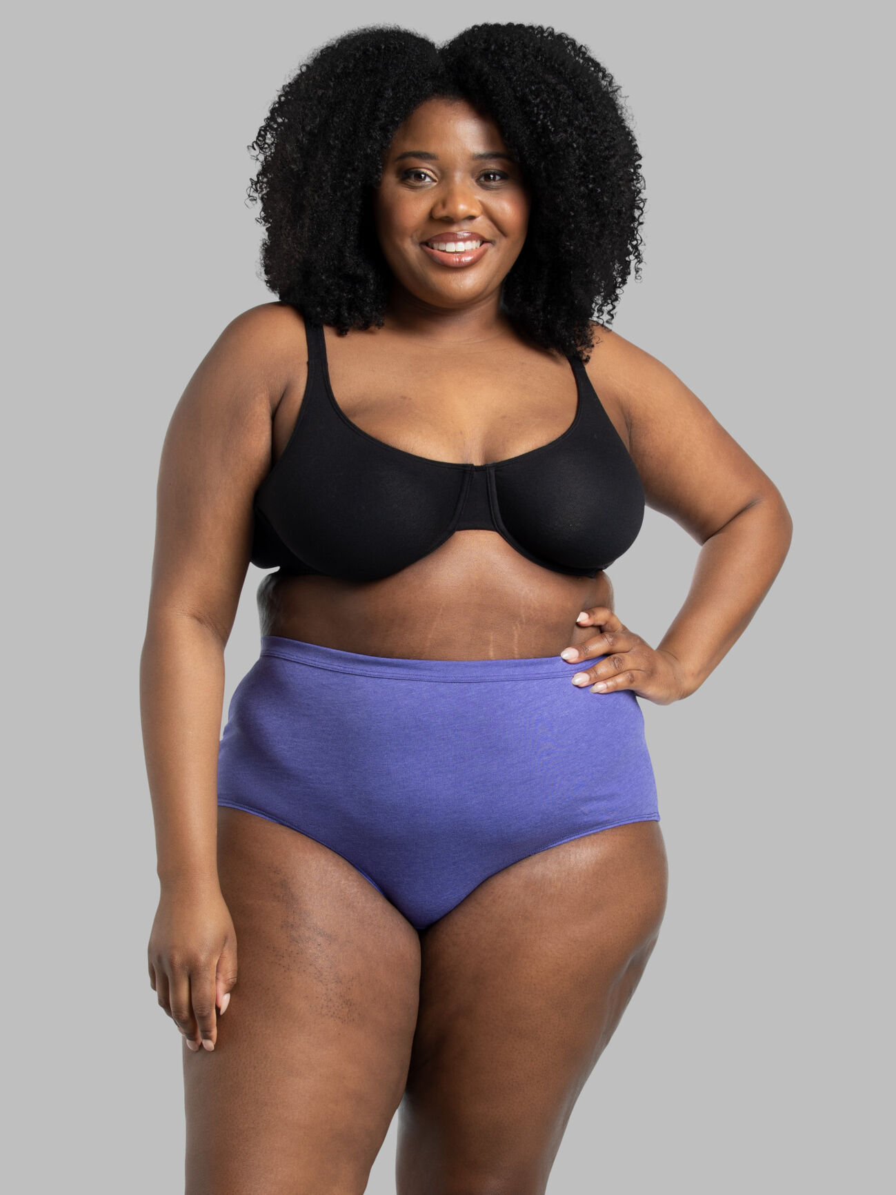 Plus Size Fruit of the Loom Beyondsoft Brief Panty, 6 Pack