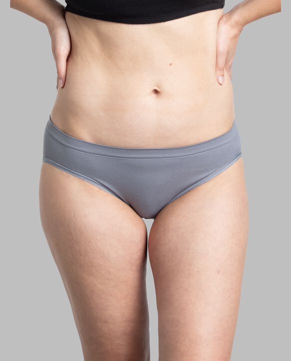 Women's 360 Stretch Seamless Bikini Panty, Assorted 6 Pack ASST