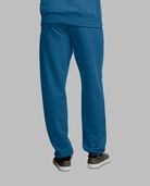 Eversoft® Fleece Elastic Bottom Sweatpants Blue