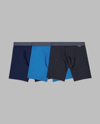 Men's Crafted Comfort™ Boxer Briefs, Assorted 3 Pack 