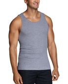 Men's Active Cotton Blend  A-Shirts, 8 Pack Black and Gray