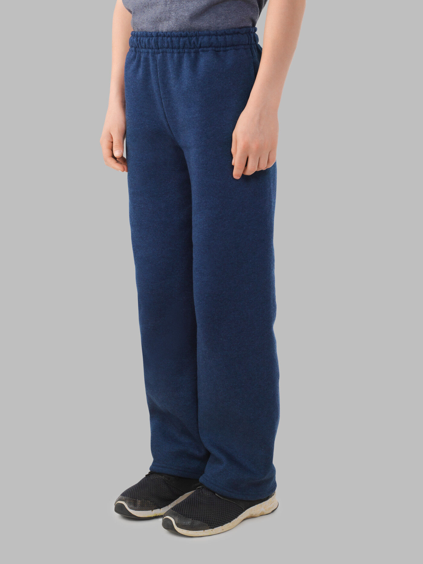 Boys Fleece Open Bottom Sweatpants Fruit of the Loom