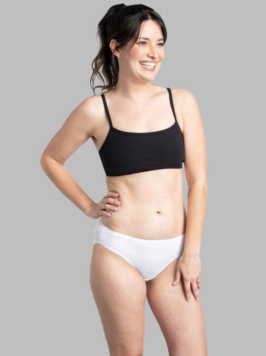 Women's 360 Stretch Microfiber Bikini Panty, Assorted 6 Pack