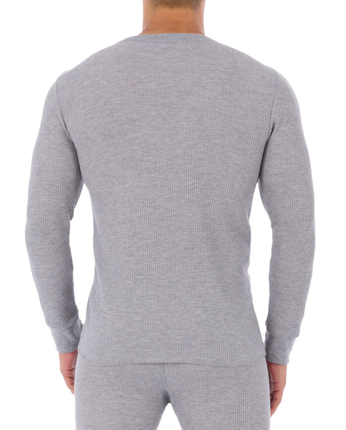 Men's Waffle Thermal Henley Top, 1 Pack | Fruit