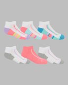 Girls' Active Cushioned Low Cut Socks, 6 Pack 