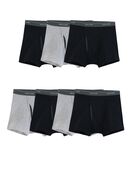 Men's CoolZone® Fly Short Leg Boxer Briefs, Black and Grey 7 Pack ASSORTED