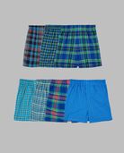 Boys' Tartan Plaid Boxers, Assorted 7 Pack Assorted