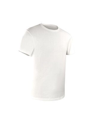 Boys' Crew Neck T-Shirt, White 5 Pack 
