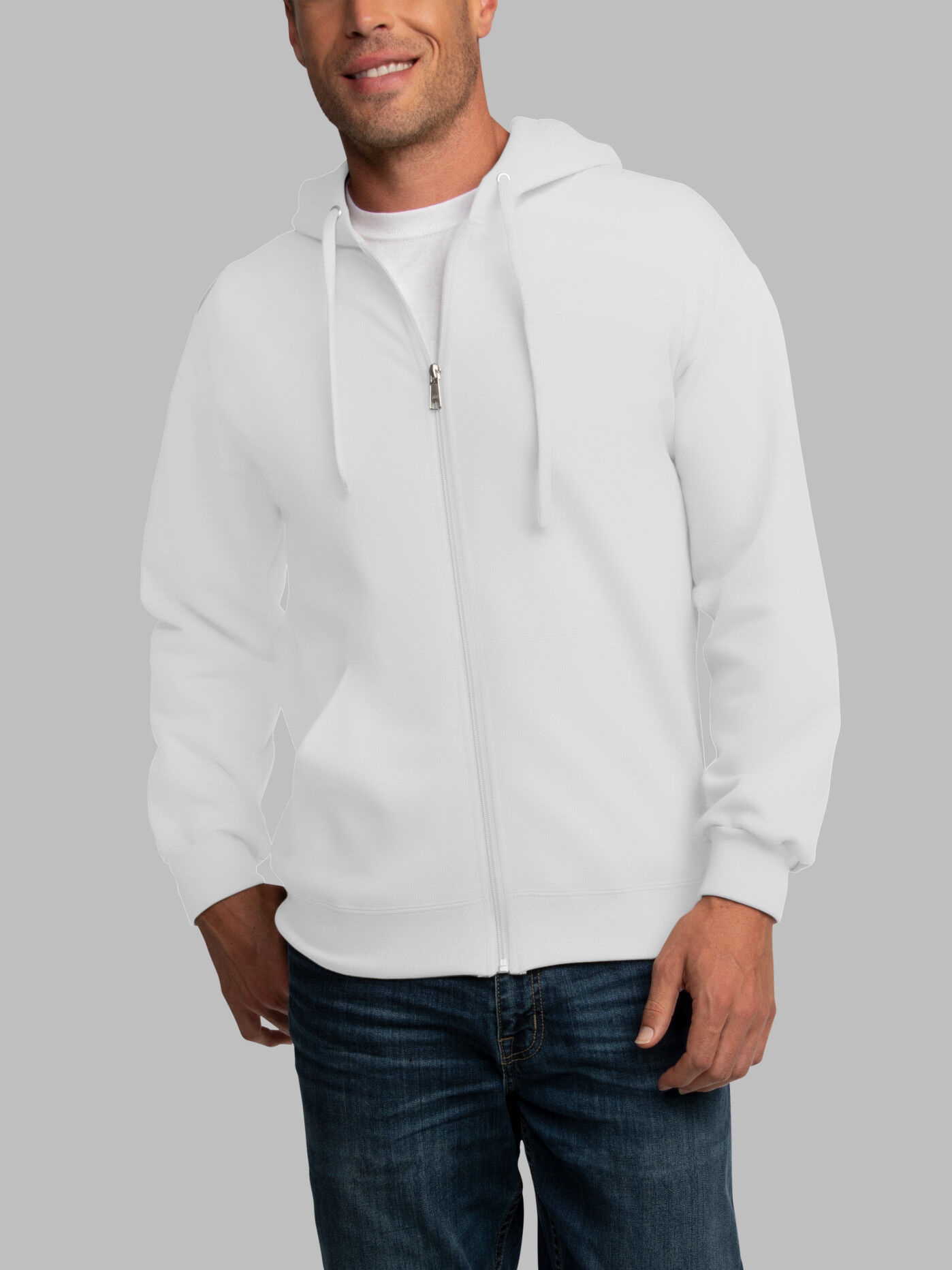 Fruit of the loom men's dual defense eversoft fleece full zip hooded sweatshirt discount