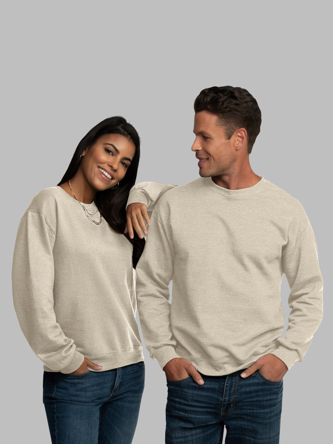 Men s EverSoft Fleece Crew Sweatshirt Fruit of the Loom