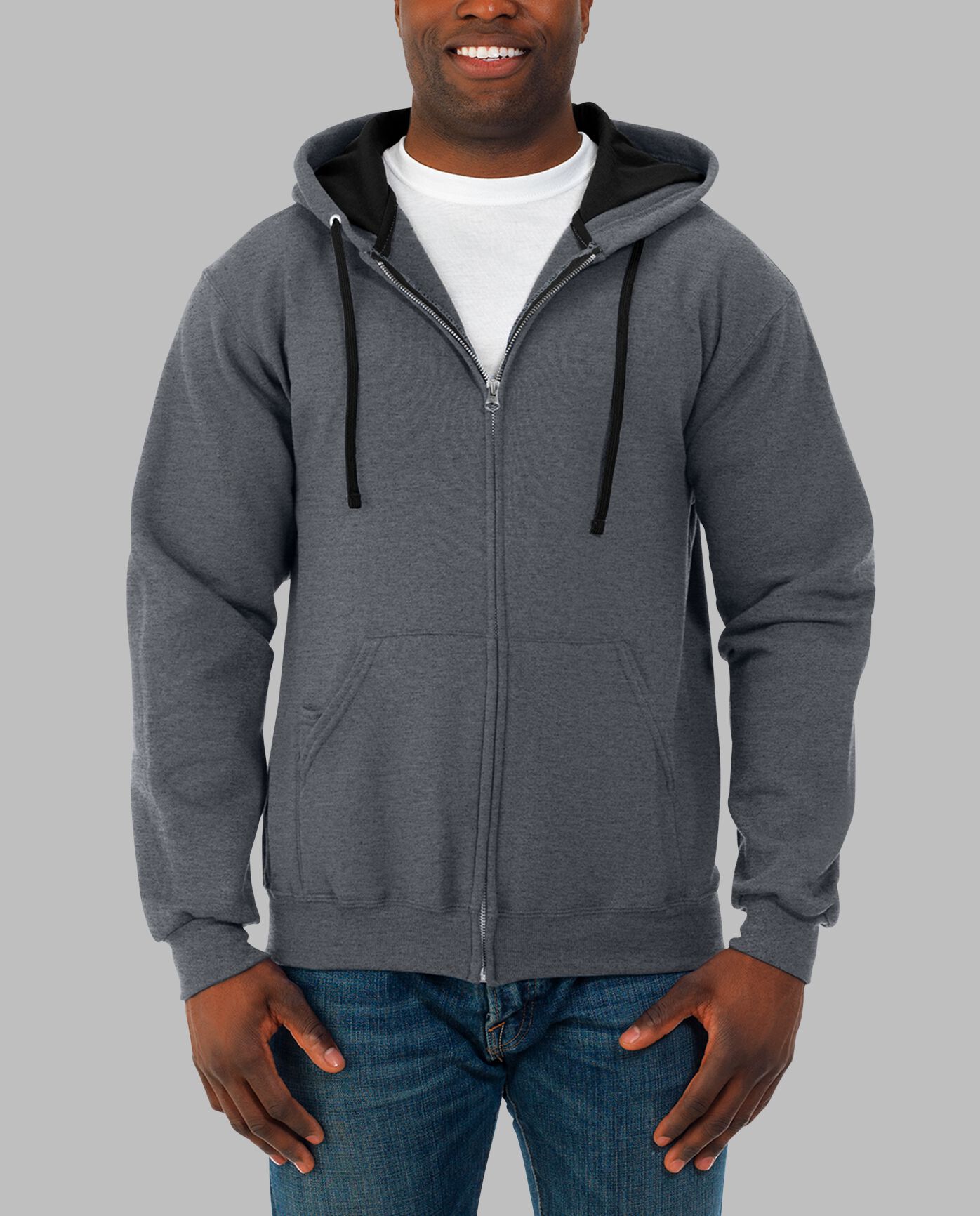 Men's Supersoft Fleece Full Zip Hoodie Sweatshirt