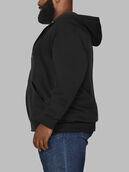 Big Men's Eversoft®  Fleece Full Zip Hoodie Sweatshirt Rich Black