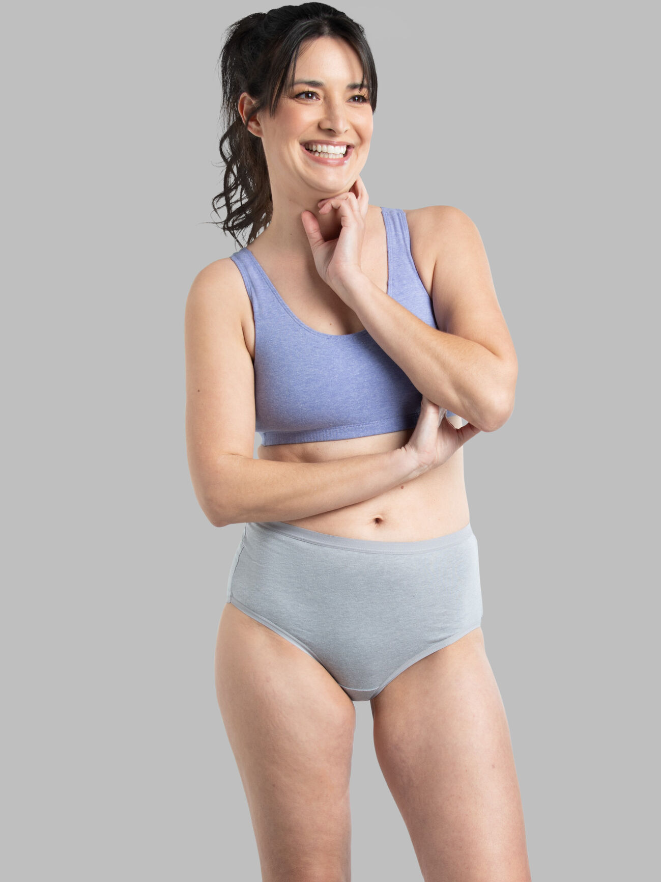 Just My Size Women's Underwear Assorted Cotton Briefs – 5Pk