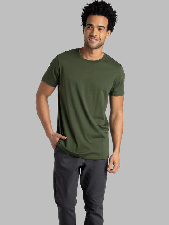Men's Crafted Comfort Artisan Tee™ Crew T-Shirt Military Green