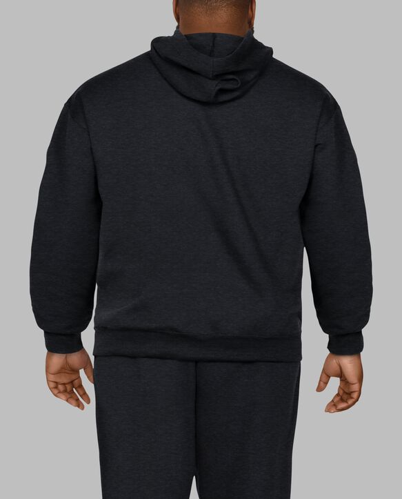 Big Men's Eversoft® Fleece Pullover Hoodie Sweatshirt Black Heather
