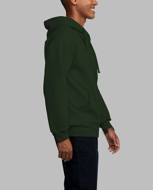 Eversoft® Fleece Full Zip Hoodie Sweatshirt Duffle Bag Green