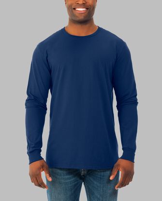 Soft Long Sleeve Crew T-Shirt, 2 Pack 