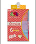 Girls' Seamless Brief, 6 Pack ASSORTED