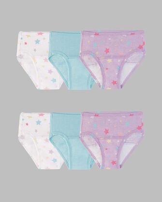 Toddler Girls' Training Pant, Assorted 6 Pack 