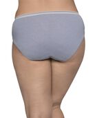 Women's Plus Size Fit for Me® by Fruit of the Loom® Heather Assorted Cotton Hi-Cut Panty, 6 Pack Assorted