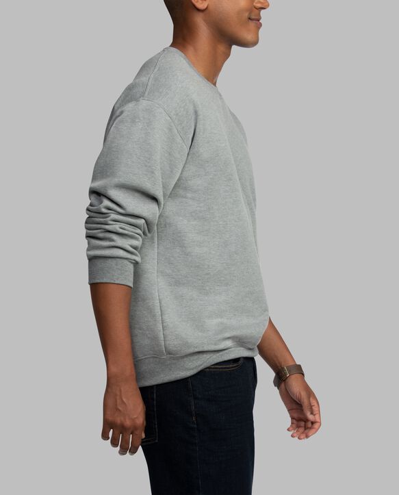Eversoft® Fleece Crew Sweatshirt, Extended Sizes Grey Heather