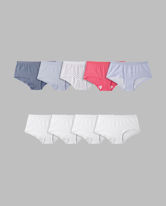 Women's Boyshort Panty, Assorted 6+3 Bonus Pack ASSORTED
