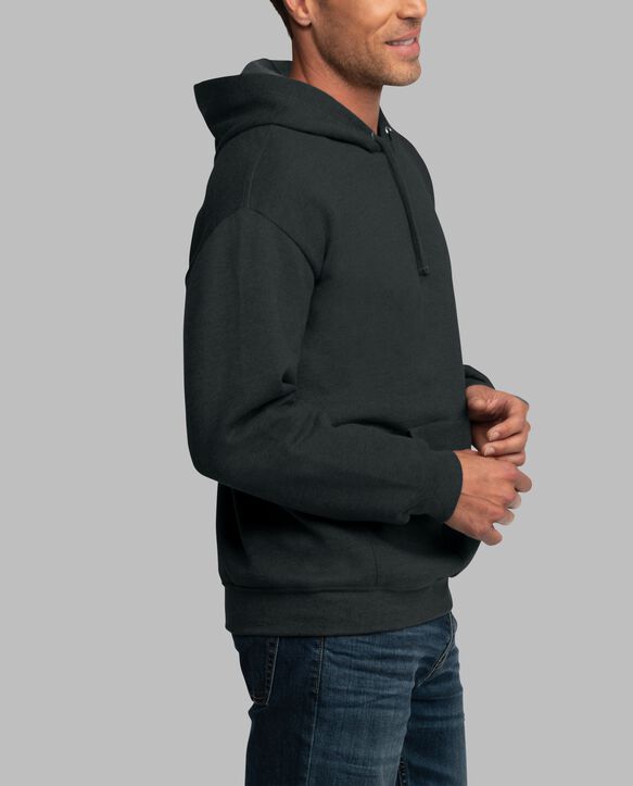 Eversoft® Fleece Pullover Hoodie Sweatshirt, Extended Sizes Black Heather