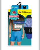 Men's Breathable Cotton Micro-Mesh Boxer Briefs, Assorted 3+1 Bonus Pack ASST