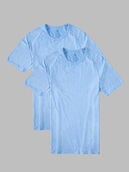 Men's Short Sleeve EverLight™ Raglan T-Shirt, 2 Pack Cloud Blue Heather