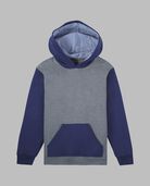 Boys' Fleece Hoodie Sweatshirt Charcoal/Navy