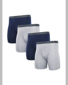 BVD Men's Assorted Boxer Brief, 4 Pack ASSORTED