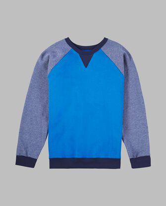 Boys' Fleece Raglan Crew Sweatshirt, 1 Pack 