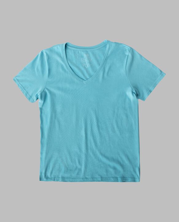 Women's Crafted Comfort Artisan Tee™ V-Neck T-Shirt Seabreeze