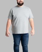 Big Men's Eversoft® Short Sleeve Crew T-Shirt Mineral Grey Heather