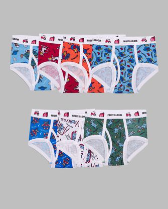 Toddler Boys' Days of the Week Print Briefs, Assorted 7 Pack 
