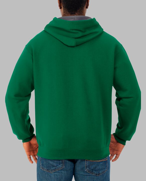 Men's Supersoft Fleece Hoodie Sweatshirt Clover Heather
